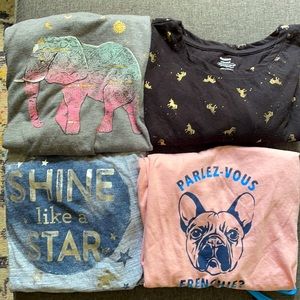 Lot of girls long sleeve tees